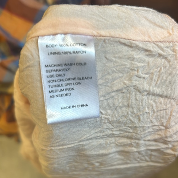 Trovata Birds of Paradis Dolores Plaid Smock Midi Dress Large L - Picture 10 of 12